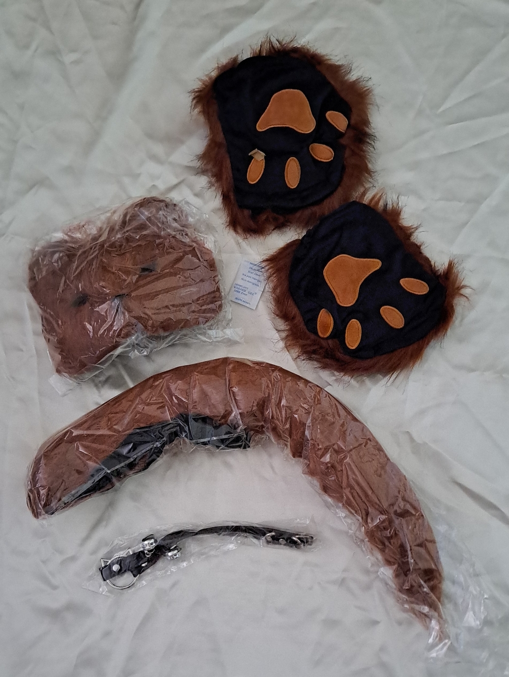 MOAMDAUT 4 Pcs Faux Fur Therian Halloween Costume